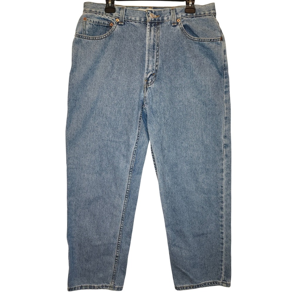 Levis 550 Relaxed Fit Jeans Mens 36x30 Medium Wash Blue Denim Vintage